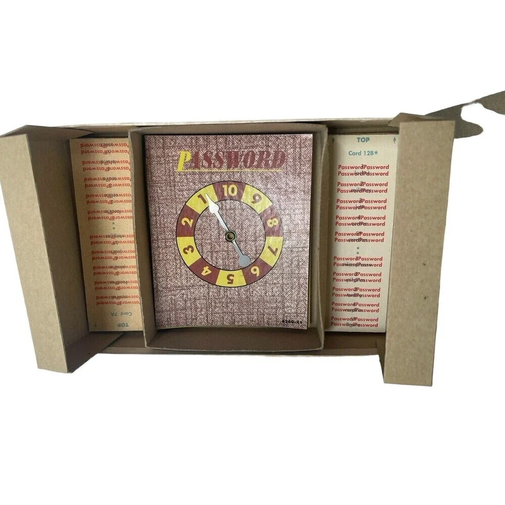 Vintage 1962 Milton Bradley Password Board Game #4260 Complete